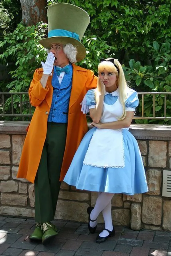 Alice & Mad Hatter couple Halloween Costumes