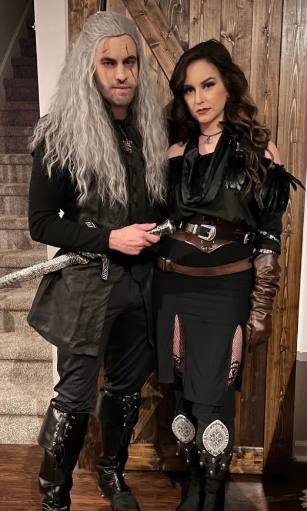 Geralt & Yennefer couple Halloween Costumes
