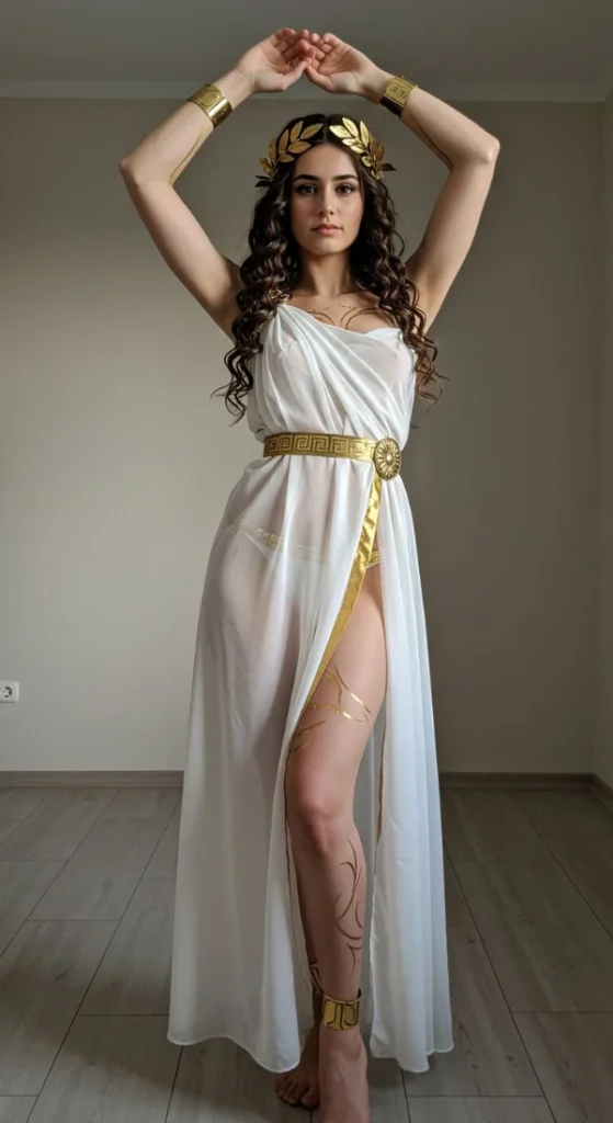 Greek Statue Marble Princess Halloween Costumes for College Girls