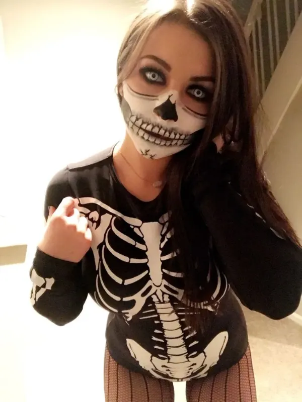 Skeleton Sugar Skull girl Halloween Costumes