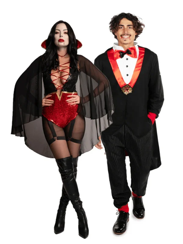 Vampire Count & Countess couples Halloween Costumes