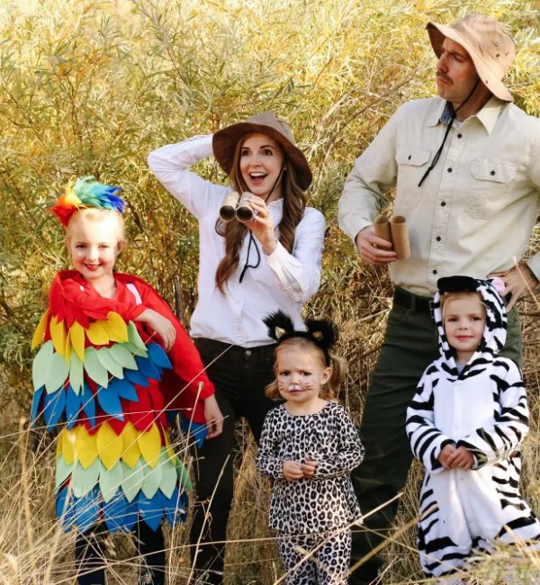 Animal Kingdom Safari Family Halloween Costumes
