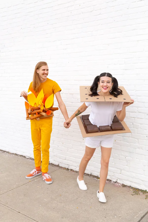 Campfire & S’more Couple Halloween Costume