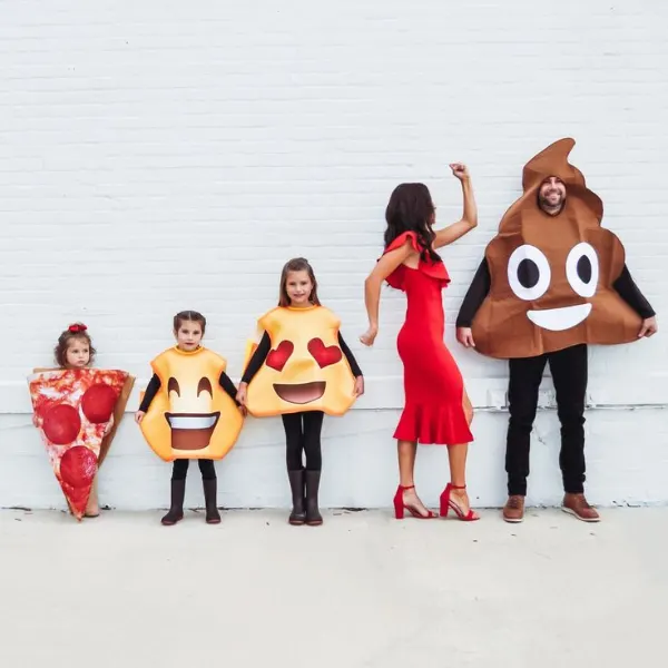 Emoji Expression Pack Family Halloween Costumes