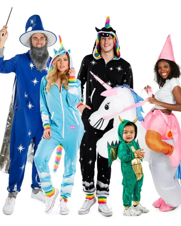 Fantasy Dragons & Unicorns Family Halloween Costumes