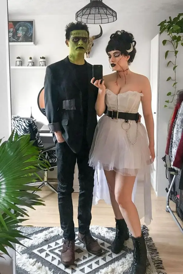 Frankenstein Monster & Bride Couple Halloween Costume