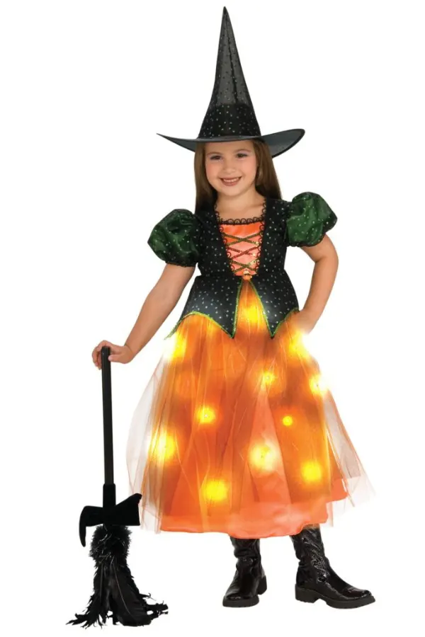 Glowing Witch Kids Halloween Costumes