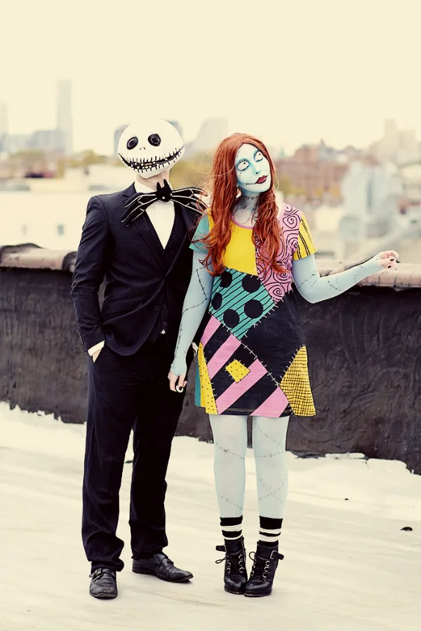 Jack Skellington & Sally Couple Halloween Costume