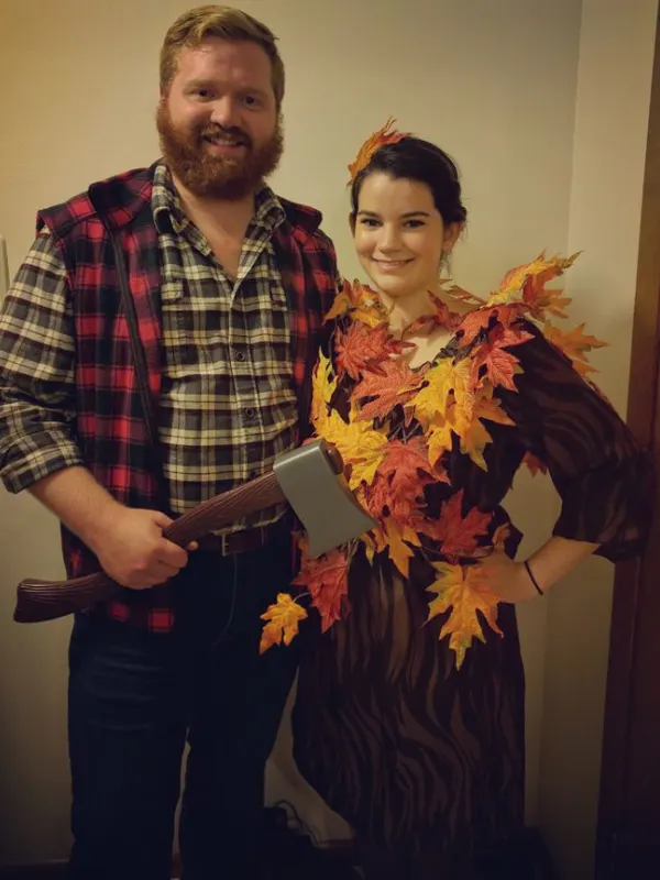 Lumberjack & Tree Couple Halloween Costumes
