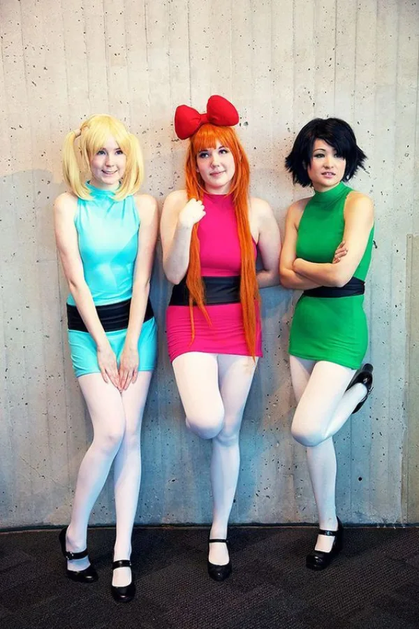 Powerpuff Trio Last-Minute College Halloween Costumes