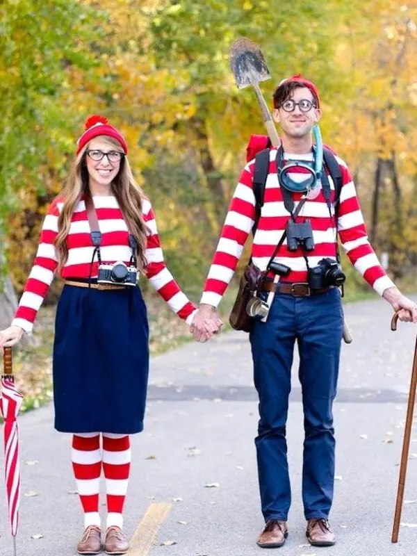 Waldo & Wenda Couple Halloween Costume