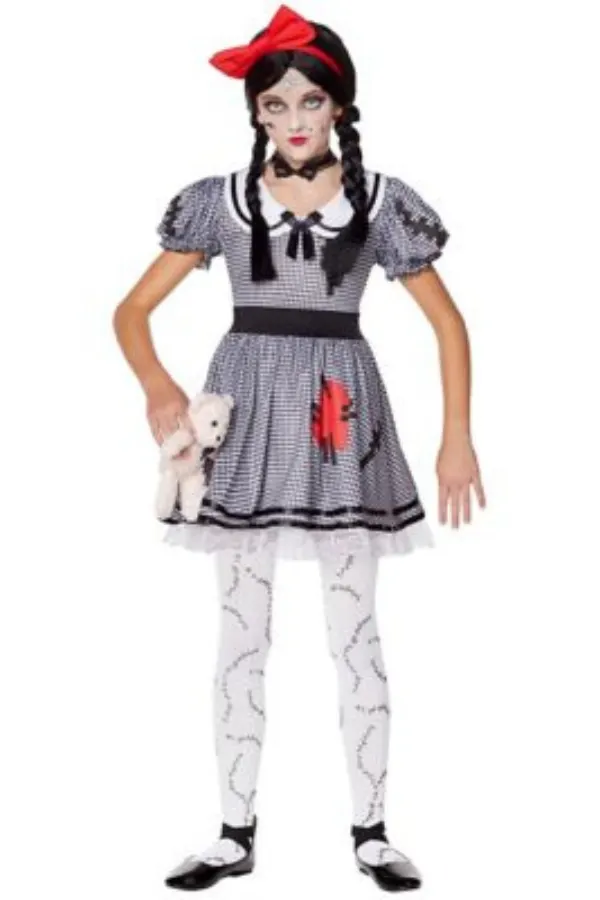 Wind-Up Doll Teen Halloween Costume