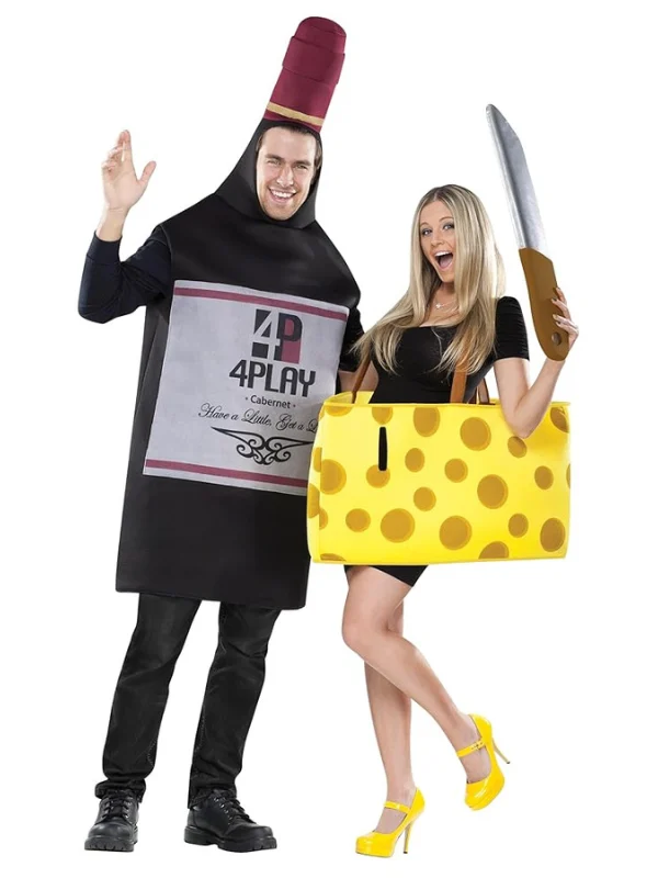 Wine & Cheese Couple Halloween Costume