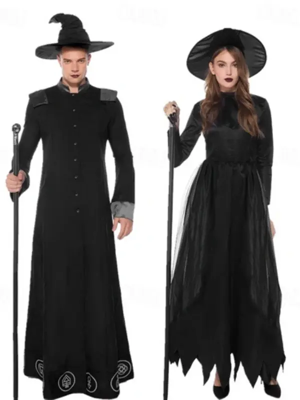 Witch & Warlock Couple Halloween Costume