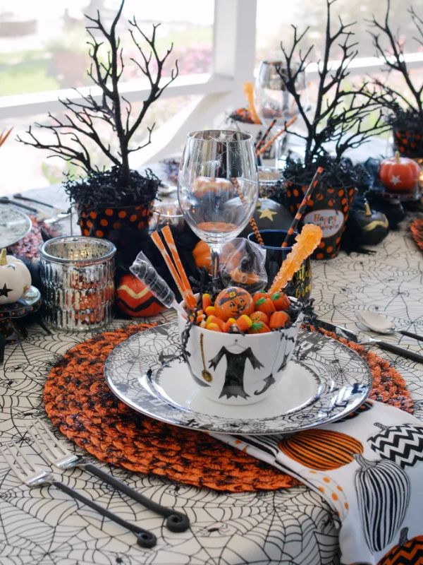 Black Hat Society Spooktacular Halloween Table