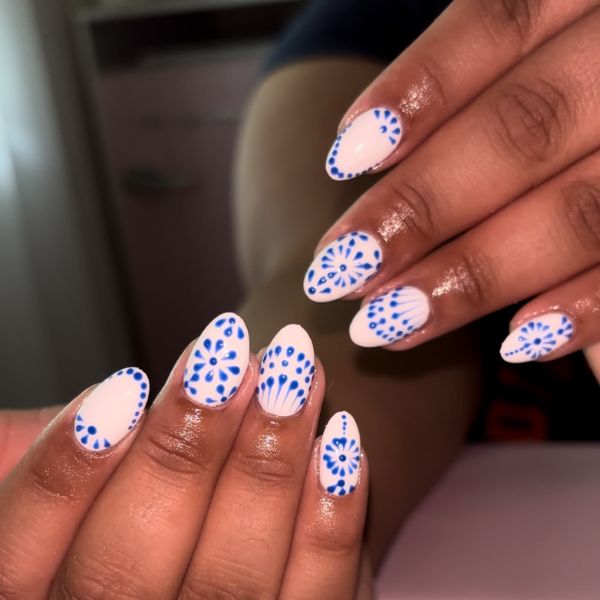Halloween Evil Eye Nails