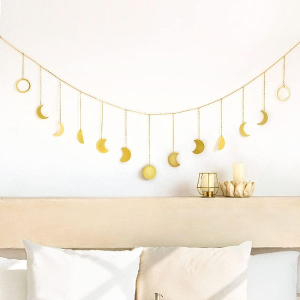 Metal Moons Garland dorm decor