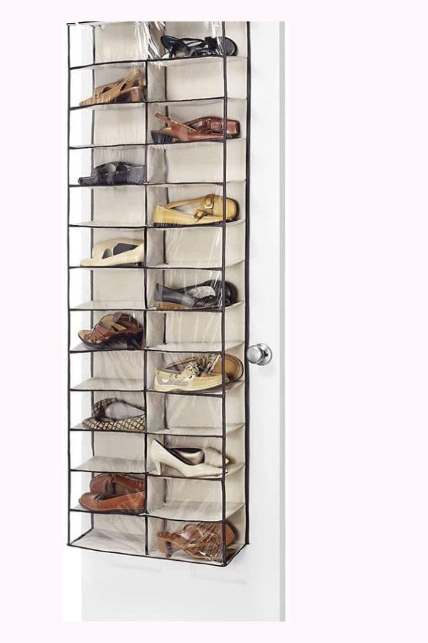 Whitmor Over the Door Shoe Shelves for dorm room