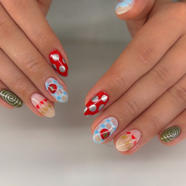 cute Halloween short Nails