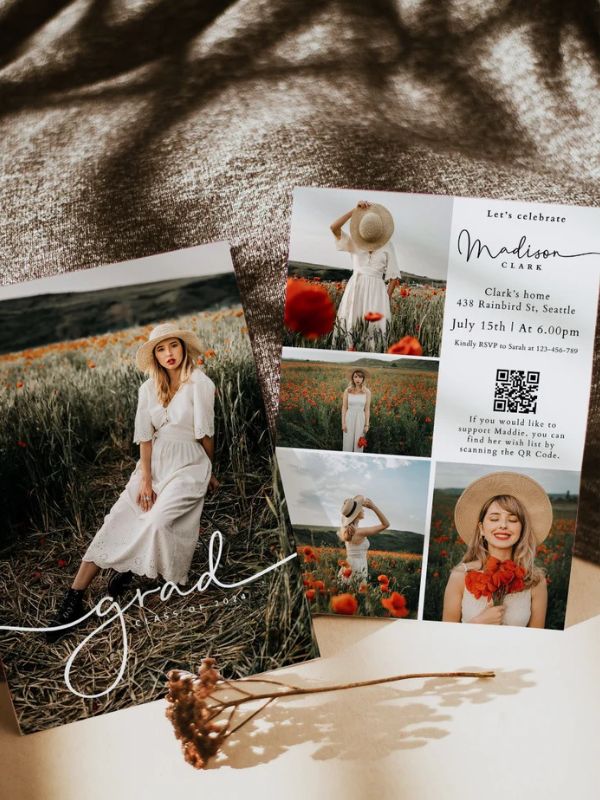 magazine-style graduation announcements