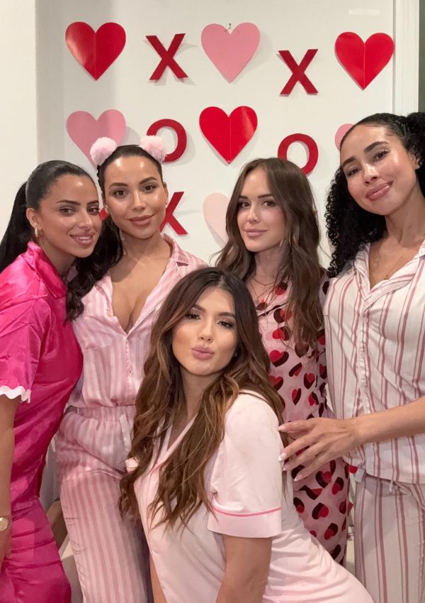 Galentine’s pajama party