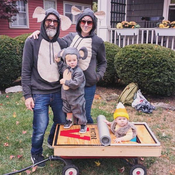 Mice and Mousetrap Halloween costume for family of 4