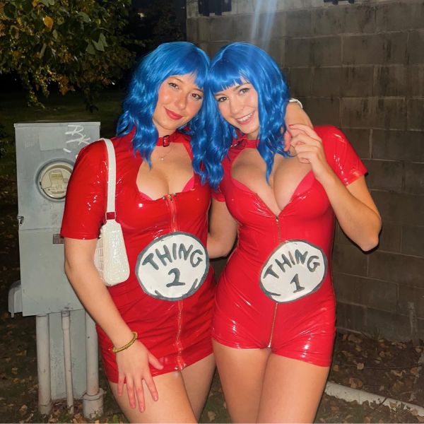 Thing 1 and Thing 2 Halloween Costumes